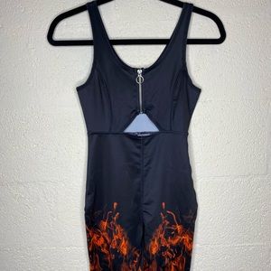 BLAZING GLORY CUT-OUT ROMPER - Dolls Kill
